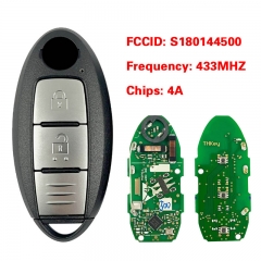 CN027052 Smart Card auto Remote Key for Nissan 433MHZ AES Chip KR5TXN1 S18014450...