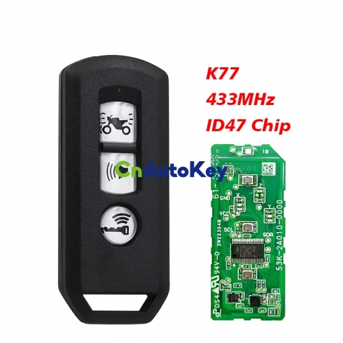 MK0031 for Original K77 433MHz ID47 Honda X-ADV SH300/150/125 Forza PCX150 Hybrid MotorcycleChip with Logo