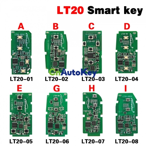 KH050 LT20-01/02/03/04/05/07/08 Smart Key PCB 8A+4D Adjustable Frequency For Toyota For Lexus Support K518 K518ISE KH100+