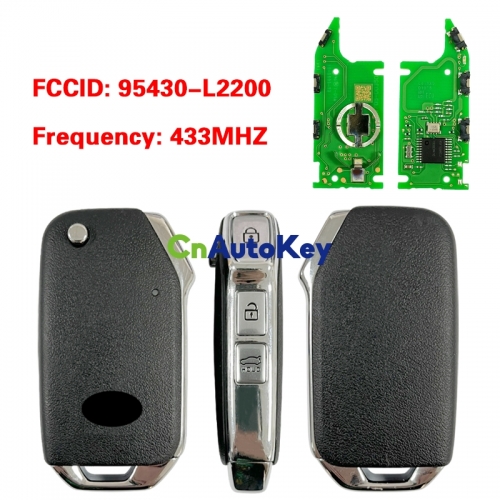 CN051227  KIA Cerato 2019 Genuine Smart Key 3 Buttons 433MHz 95430-L2200