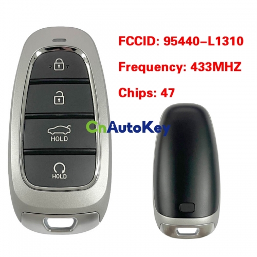 CN020245 Genuine Hyundai Sonata 2019 Smart Key Remote 4 Buttons 433 MHz ID47 Chip FCC ID: FOB-4F260 P/N: 95440-L1310