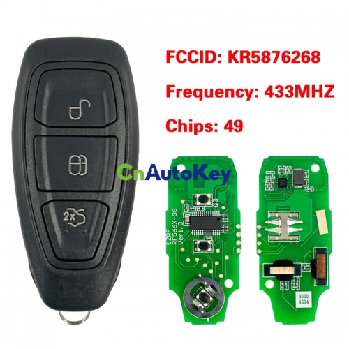 CN018056 Smart Key for Ford Frequency 434MHz Transponder PCF 7953 KR5876268