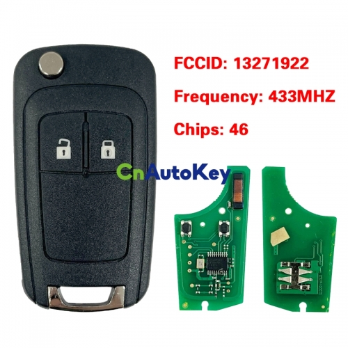 CN028003 ORIGINAL Key for Opel Corsa D Frequency 434 MHz Valeo Transponder PCF 7941 Valeo Part No 13271922