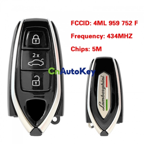 CN076003 OEM Smart Key Remote FOB For 2021 2022 L-amborghini URUS 433MHZ 5M Chip FCC 4ML 959 752 F Keyless Go