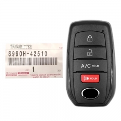 CN007325 2023 Toyota bZ4X Smart Remote Key 4 Button 8990H-42510 HYQ14FBX