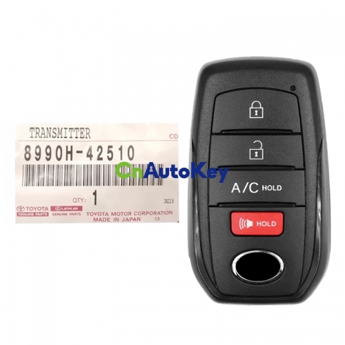 CN007325 2023 Toyota bZ4X Smart Remote Key 4 Button 8990H-42510 HYQ14FBX
