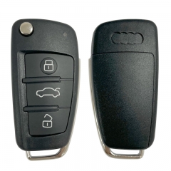CN008195 Replacement 3 Button Flip Remote Key 315MHz ID48 Chip for AUDI A4 8E0 837 220Q