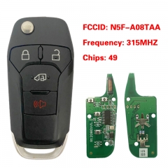 CN018105 for Ford Transit 2019 2020 Transit Connect 2020 2021 Remote Key Fob N5F-A08TAA 164-R8236 315MHz 5938098