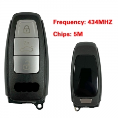 CN008198 Original 3 Button 434MHZ 5M Chip for Audi A8 2017-2021 Smart Key Remote Control Keyless Go