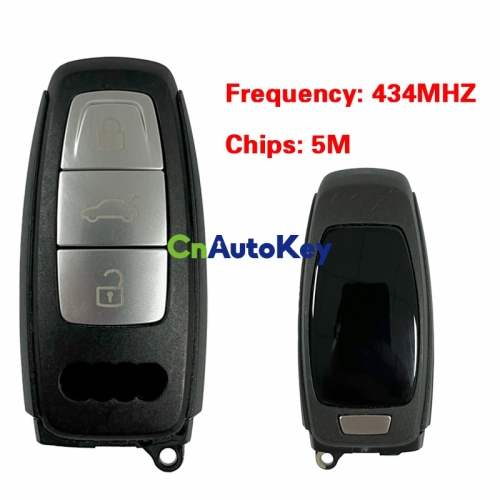 CN008199 Original 3 Button 434MHZ 5M Chip for Audi A8 2017-2021 Smart Key Remote Control Keyless Go