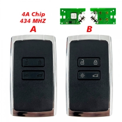 CN010041 4 Buttons Smart Car Key for Renault Frequency 434 MHz 4A Chip NCF29A1 Keyless GO