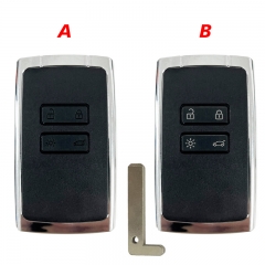 CS010035 Replacement Car Keyless Entry Smart Remote Key Shell For Renault Megane 4 Koleos Kadjar Auto Key Case Fob 4 Buttons