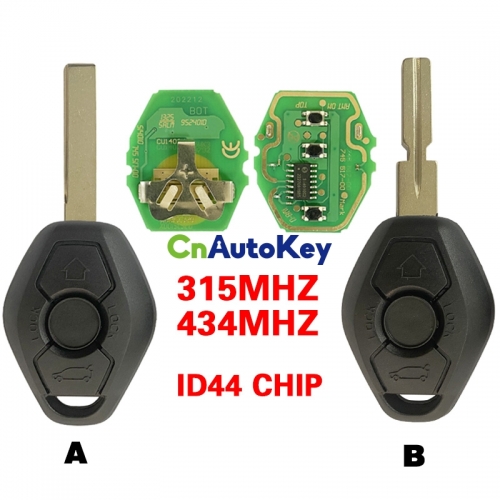 CN006005 For BMW EWS remote key 3 button 315/433MHZ ID44 HU58