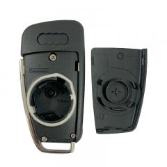 CS008043  FLIP Remote Key sHELL 3 Buttons For Audi A1 Q3 Remote Replcement Shell Housing