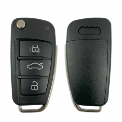 CS008043  FLIP Remote Key sHELL 3 Buttons For Audi A1 Q3 Remote Replcement Shell...