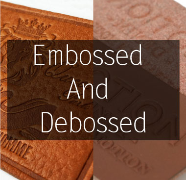 difference between embossed and debossed, embossed vs debossed leather?