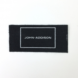 Custom Black cotton label