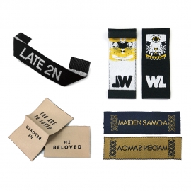 Custom logo woven labels