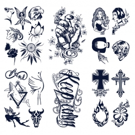 Semi-permenant tattoo stickers