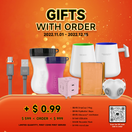 Gifts with Order For Order Between $599-$999