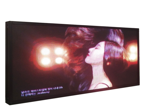 HD P4 led car bus taxi cars led electronic screen Led advertising display screen size is 1330x306X50mm