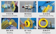 middle size semi-automatic cable coiling machine