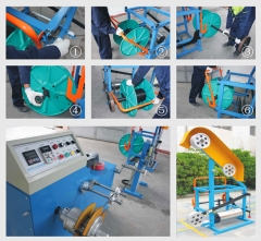 small size semi-automatic cable coiling machine