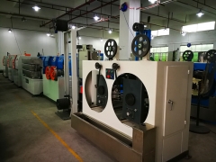 PTFE, FEP tape wrapping machine for medical cable