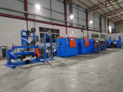 Horizontal mica tape wrapping machine for fire-resistant cable