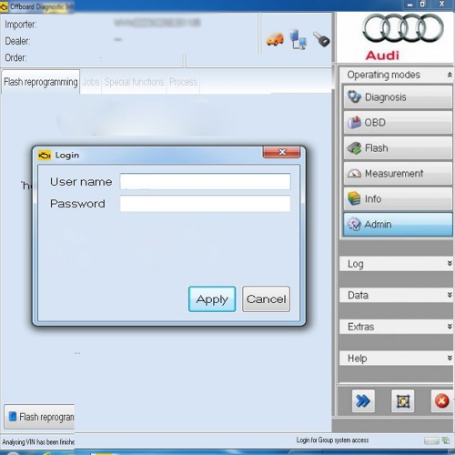 Volkswagen AUDI SKODA ODIS Online Account Login Geko Access via Team Viewer