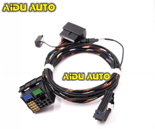 FOR Golf Passat Tiguan Jetta 9W2 9W7 9ZZ Bluetooth RCD510 RNS510 Plug&amp;Play Wiring Harness cables With Microphone