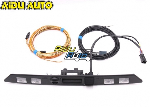 FOR NEW Audi A5 B9 cabriolet Rear View Camera Trunk handle with High Guidance Line Wiring harness