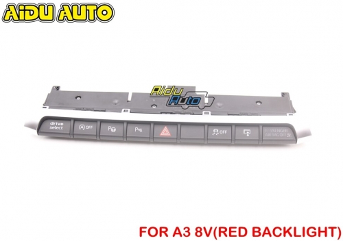 8V0 925 301 OPS PDC Auto Parking PLA Switch For Audi A3 8V 8V0925301 Red backlight