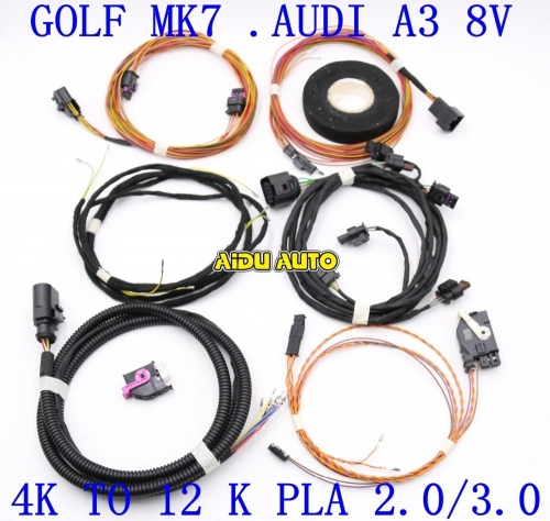 Auto Parking PLA 2.0 /3.0 4K To 12K Install Harness Wire For VW Golf MK7 Audi A3 8V
