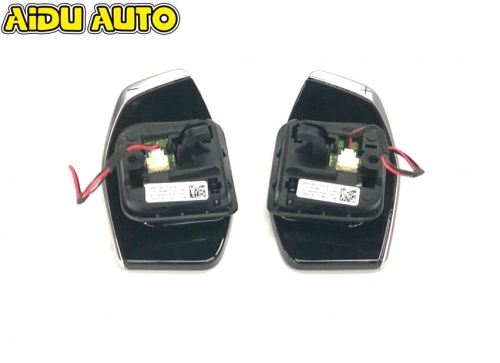 For Audi A3 8V A4 B9 8W A5 Q2 Piano Paint Tiptronic black high-gloss chrome Steering Wheel Shift Paddle 8W0 951 523 S