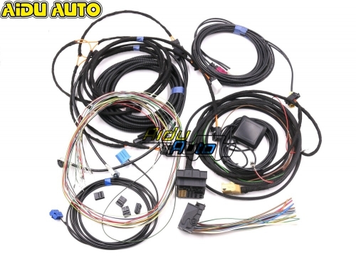 For Audi A4 B8 A5 B8 Q5 8R Update UPGRADE install MMI System Wire cable Harness &amp; GPS ANTENNA &amp; Mic