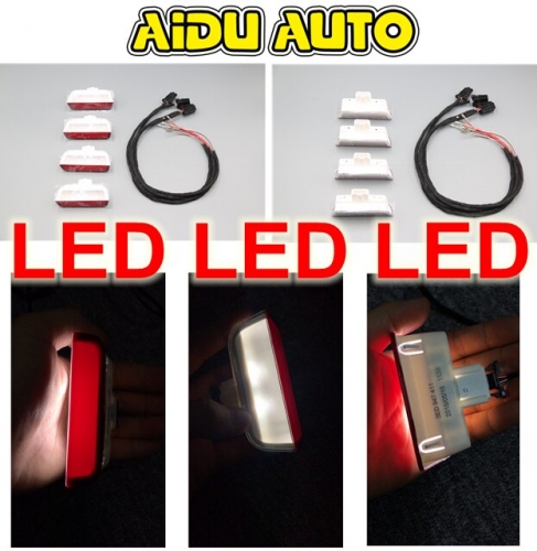 LED Door Light Door Lamp Lighting with Cable Harness for Passat B8 B7 B6 CC For Tiguan MK2 For Golf MK6 3GD 947 411