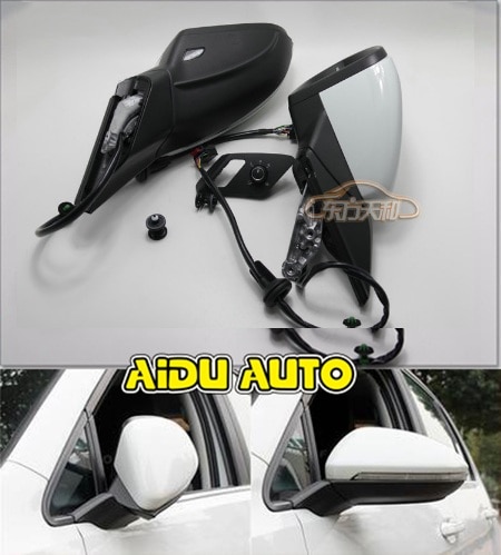 USE For VW Golf 7 MK7 VI Mirror With Cover AUTO folding electric folding Mirror Switch GLASSES Cover 5GG