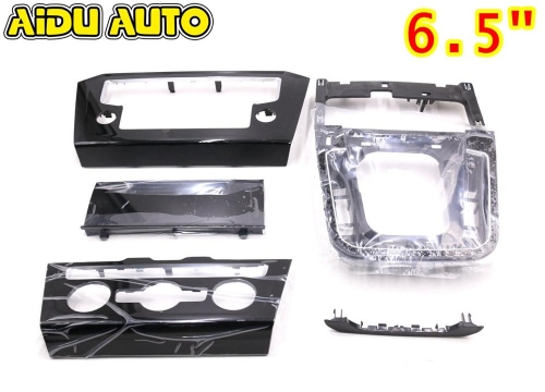 For VW Passat B8 6.5&quot;  MIB 2 CD Plates Air Conditioning Switch Plates Piano Paint Black