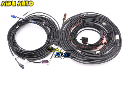For Audi A4 A5 A6 C7 B9 8W Q7 4M Q5 MLB Original 360 degrees Environment Rear Viewer Camera Install harness Wire Cable