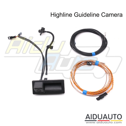 VW Tiguan AD1 - High Line Rear View Camera KIT With Guidance Lines - With Wash