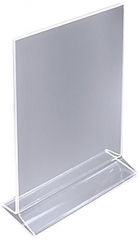 GlowDisplay Clear Durable Scratch Resistant Plastic Menu Frame Tabletop Display 5