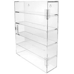 Acrylic Display Rack Case Organizer Storage Box Case Shot Glass Display Acrylic Shelf Wall Storage Containers with Dividers Shot Glass Shelf