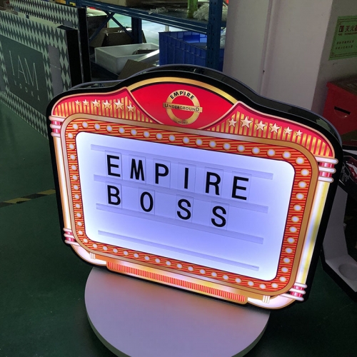 Customized LED VIP Marquee Message Board Neon Sign Light Box Interchangeable Letter for Events Party Lounge Bar NightClub