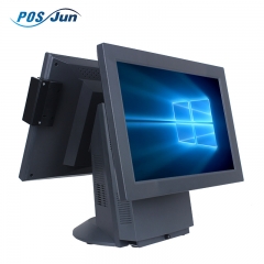 Pantalla táctil POS pantalla doble todo en un punto de venta Terminal con MSR, POS máquina C568P