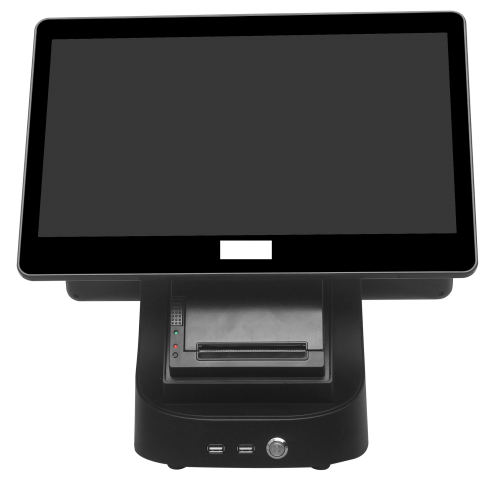 Dual screen POS with 80mm printer