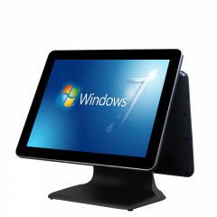 POS dual screen 15 inch with Aluminum stand