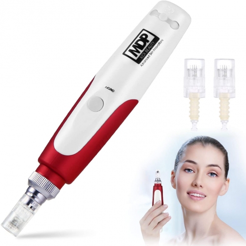 Anti-aging Dermapen Micro Needling professional electric automatic seal pen 0.25-2.0mm adjustable - main unit + 2Pcs 12 syringe