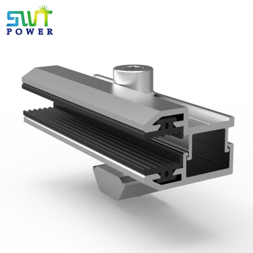 Thin film panel end clamp
