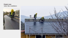 Top Quality BIPV Solar Panel Transparent Customizable BIPV Solar Roof Tile